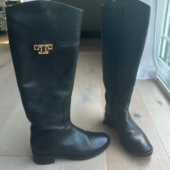Tory Burch tall leather riding boot - Picture 2 of 11